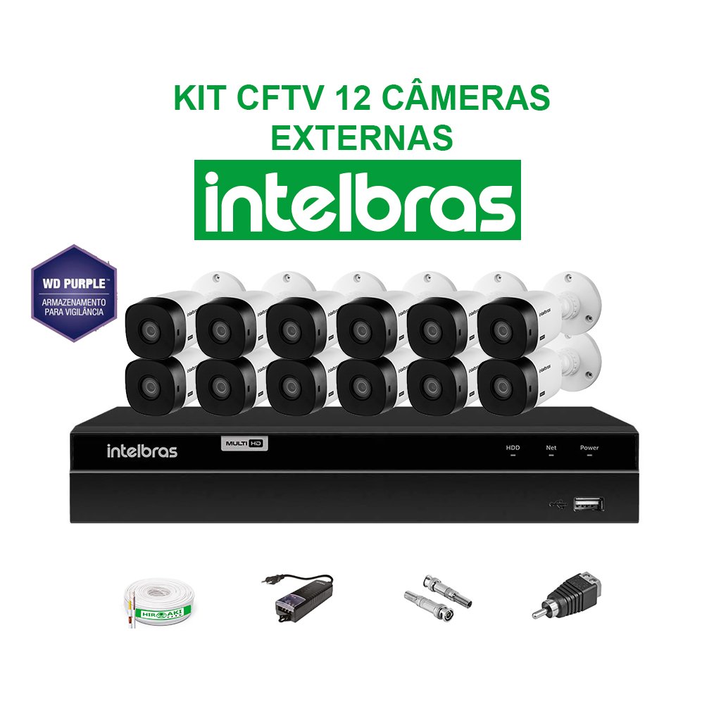 Kit Cftv Intelbras C Meras Full Hd P Hiroakicftv Instala O De C Meras De Seguran A