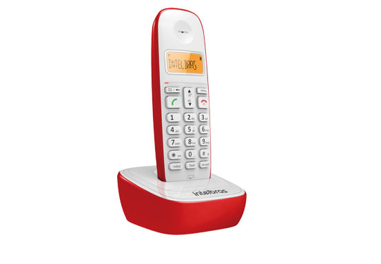 Telefone Sem Fio TS 7510 Vermelho com Identificador - Intelbras - Imagem 3