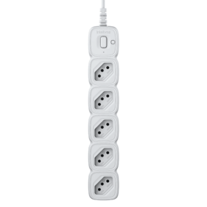 Protetor Eletrônico Intelbras com 5 tomadas EPE 2005 Branco