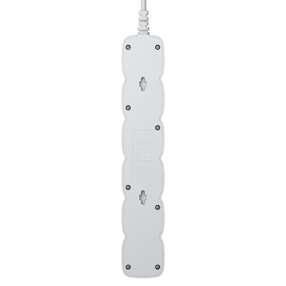 Protetor Eletrônico Intelbras com 5 tomadas EPE 2005 Branco - Imagem 4