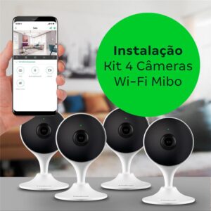Instalação Kit Câmera Wi-Fi Mibo para 4 skus