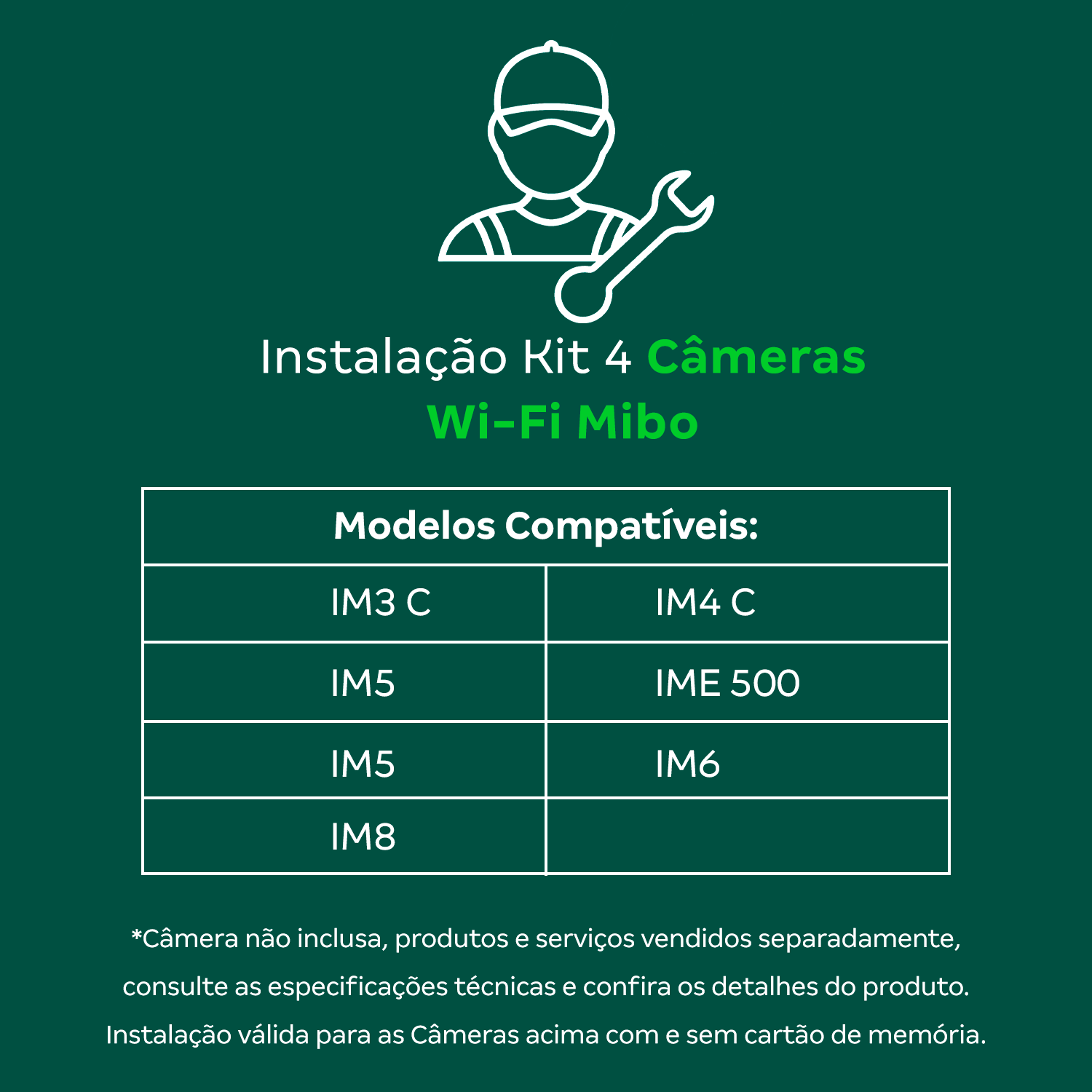 Instalação Kit Câmera Wi-Fi Mibo para 4 skus - Imagem 2
