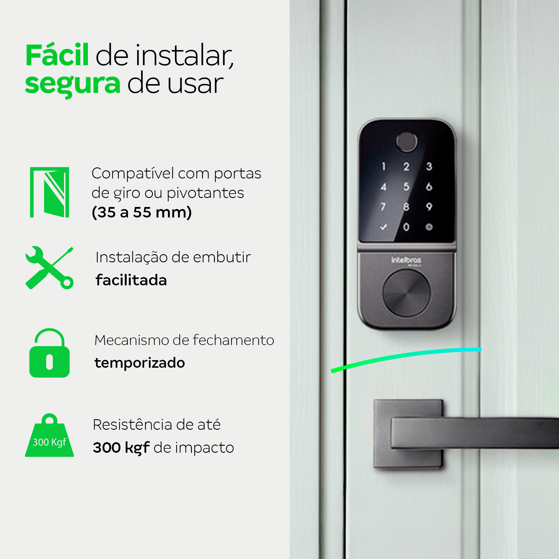 Fechadura Digital de Embutir FR 221V Intelbras - Imagem 4