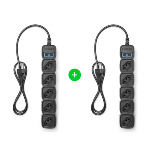 Kit Protetor Eletrônico Inteligente EWS 305 Preto - 2 unidades