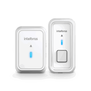 Campainha Sem Fio Com Bateria CIB 101S Branca Intelbras