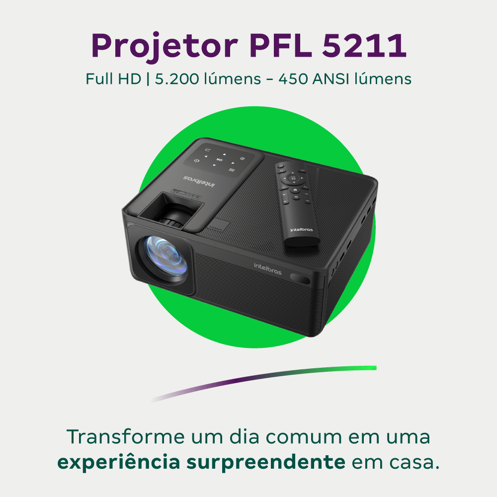 Projetor PFL 5211 Intelbras Preto - Imagem 2