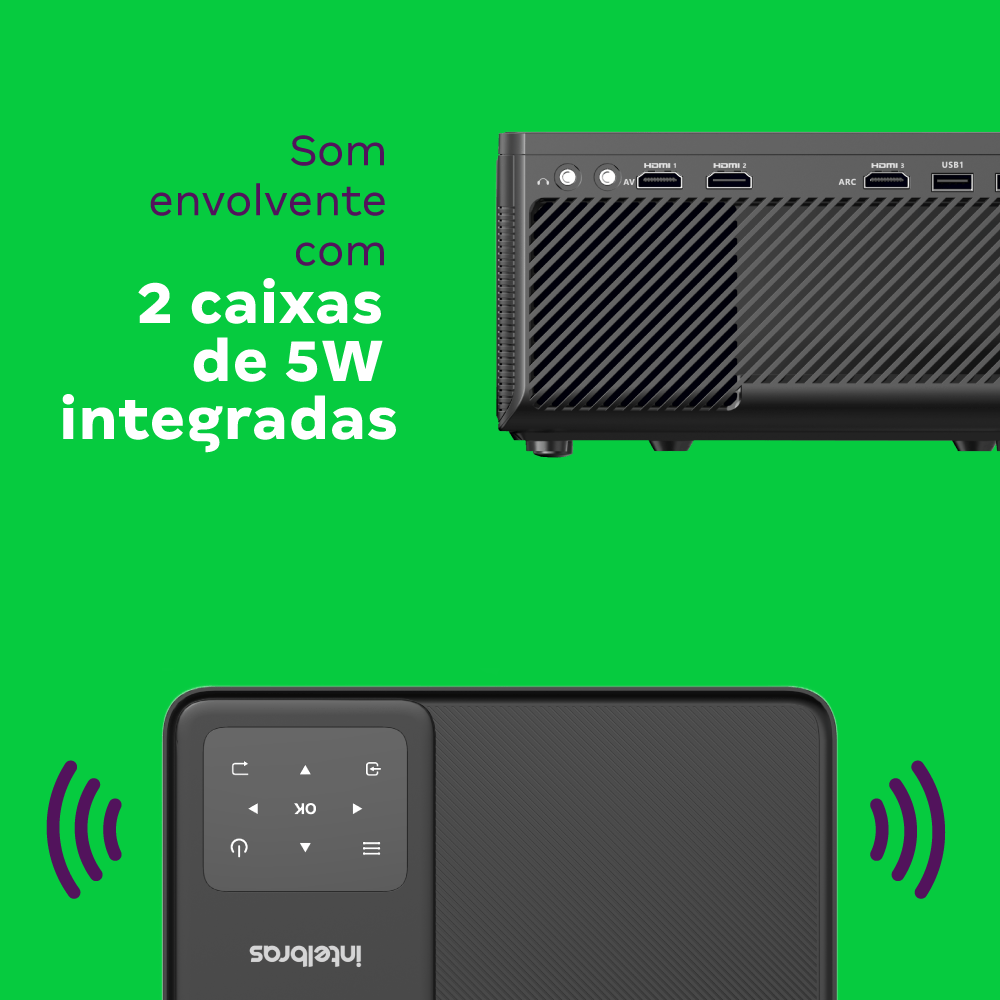 Projetor PFL 5211 Intelbras Preto - Imagem 5