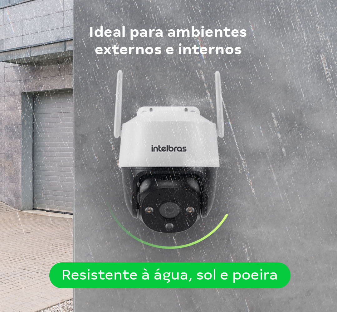 Câmera Inteligente IM7+3MP de resolucao com MicroSD 64 GB Intelbras - Imagem 4