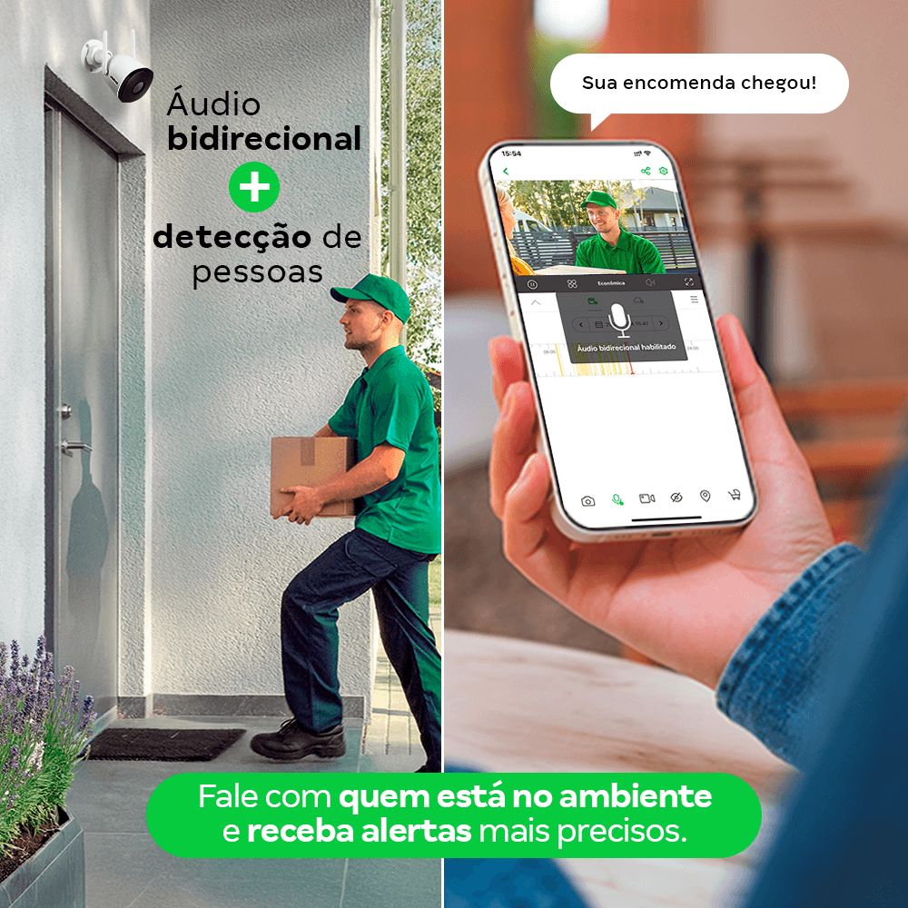 Câmera Inteligente Wi-Fi iM5 SC Full HD Branca Intelbras - Imagem 4