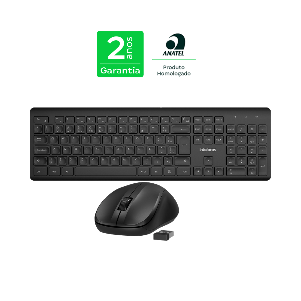 Kit Teclado e Mouse Sem Fio USB CSI 50 | Intelbras - Imagem 2