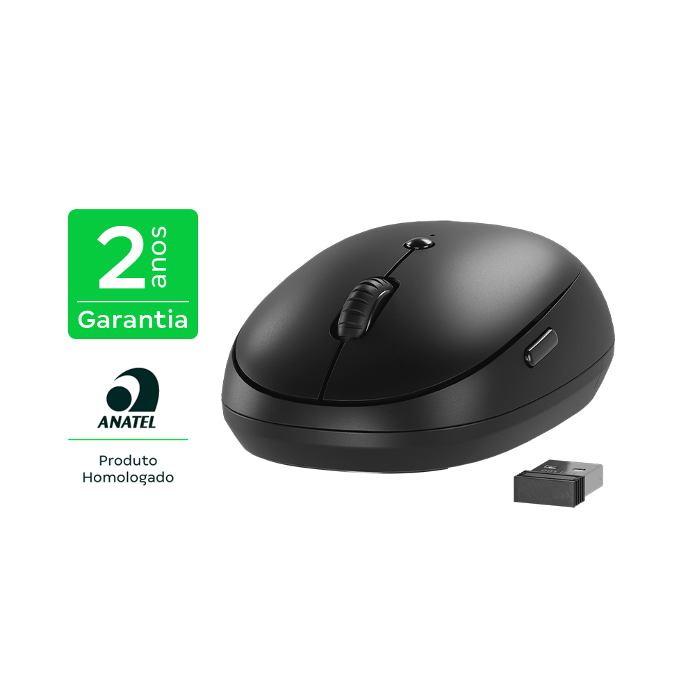 Mouse Intelbras sem fio com click silencioso MSI100 - Imagem 2