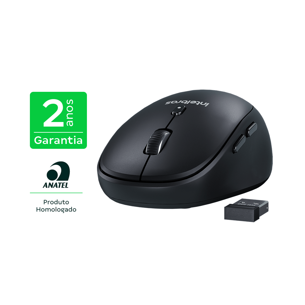 Mouse Sem Fio MSI200 Preto Intelbras - Imagem 2