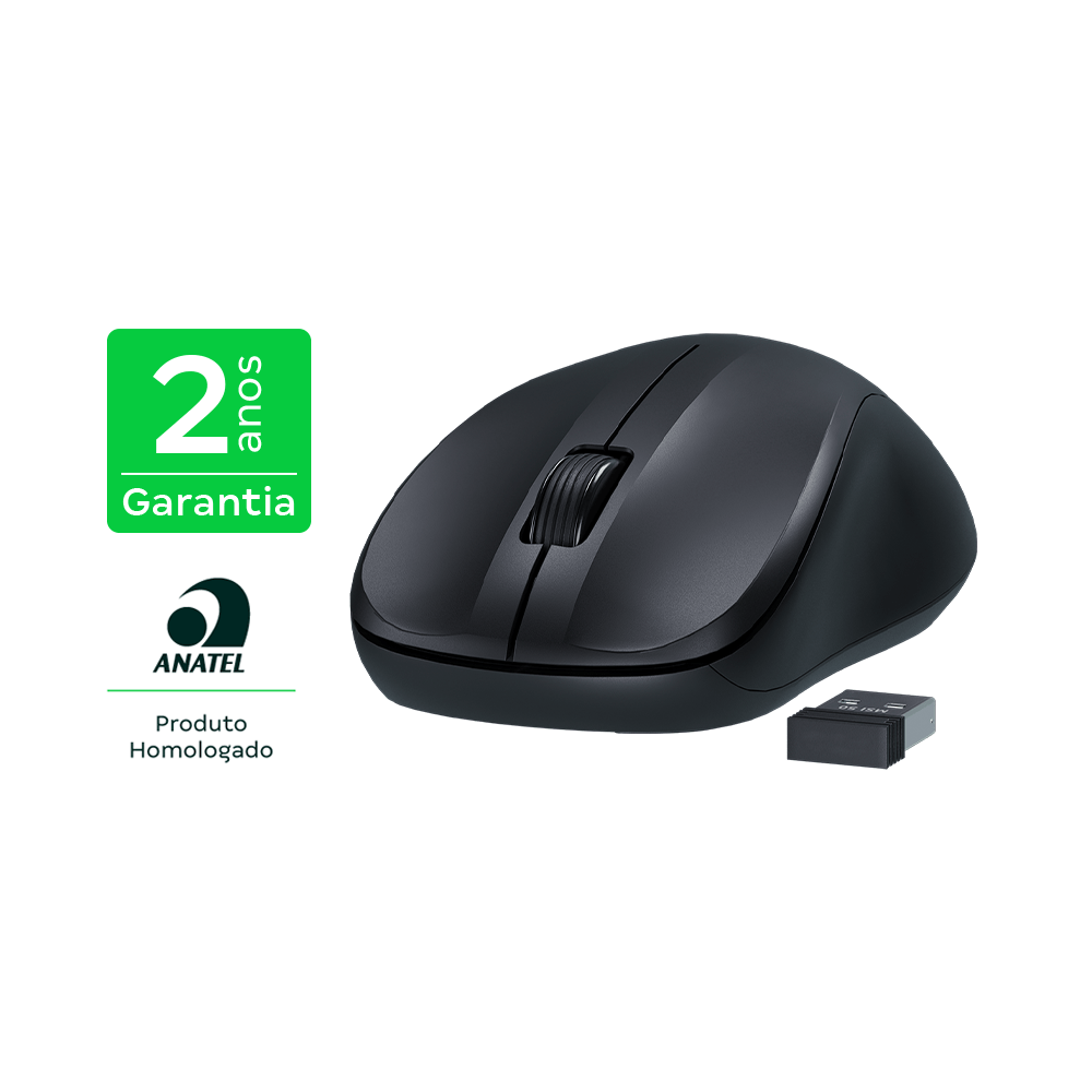 Mouse Click Silencioso Intelbras MSI50 Sem Fio - Imagem 2