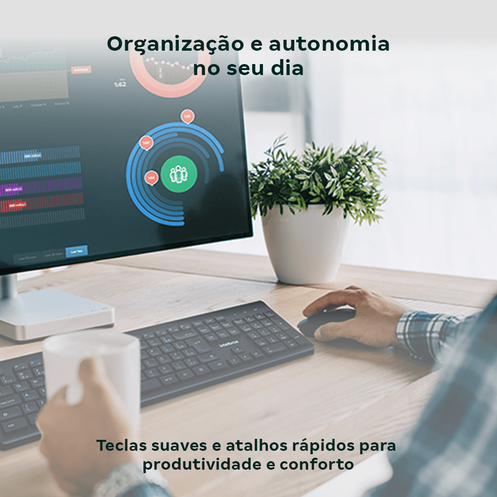 Kit Teclado e Mouse Sem Fio USB CSI 50 | Intelbras - Imagem 4
