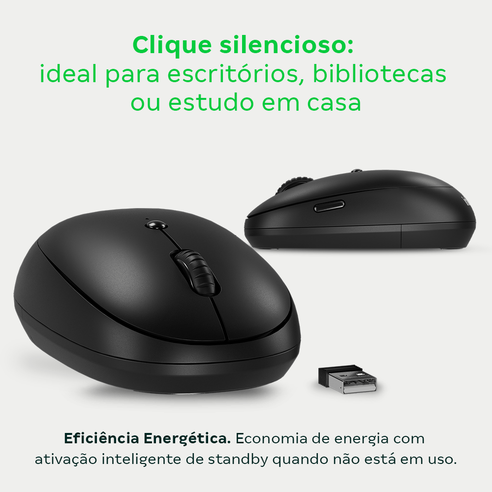 Mouse Intelbras sem fio com click silencioso MSI100 - Imagem 5