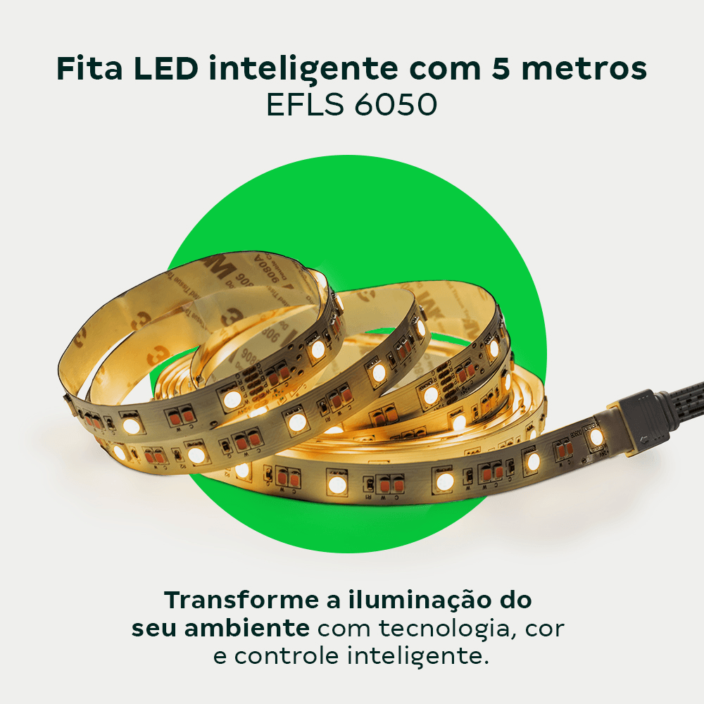 Fita Led Smart Intelbras Wi-Fi 5 metros RGB EFLS 6050 - Imagem 3