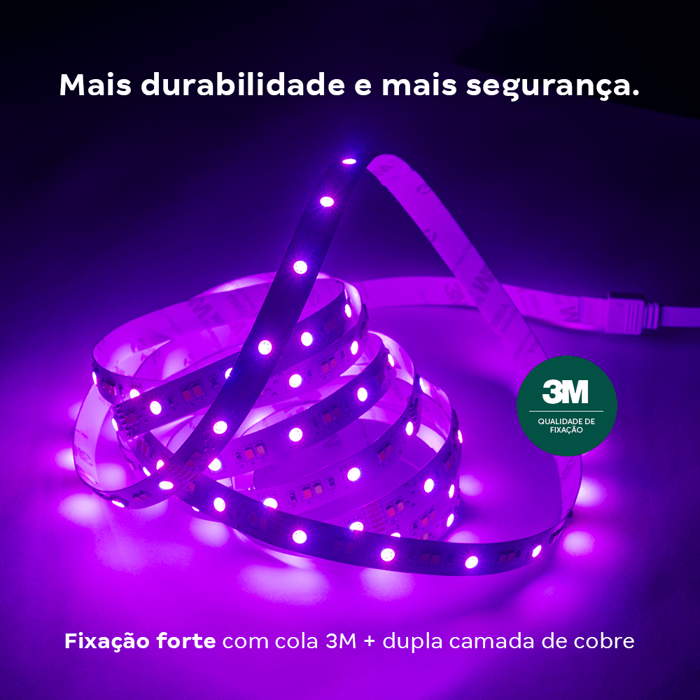Fita Led Smart Intelbras Wi-Fi 5 metros RGB EFLS 6050 - Imagem 4
