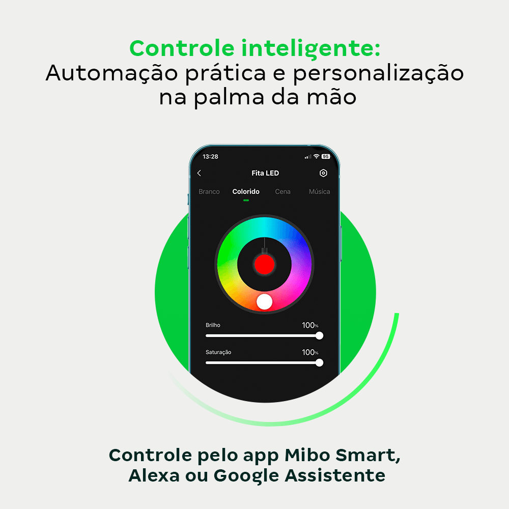 Fita Led Smart Intelbras Wi-Fi 5 metros RGB EFLS 6050 - Imagem 5