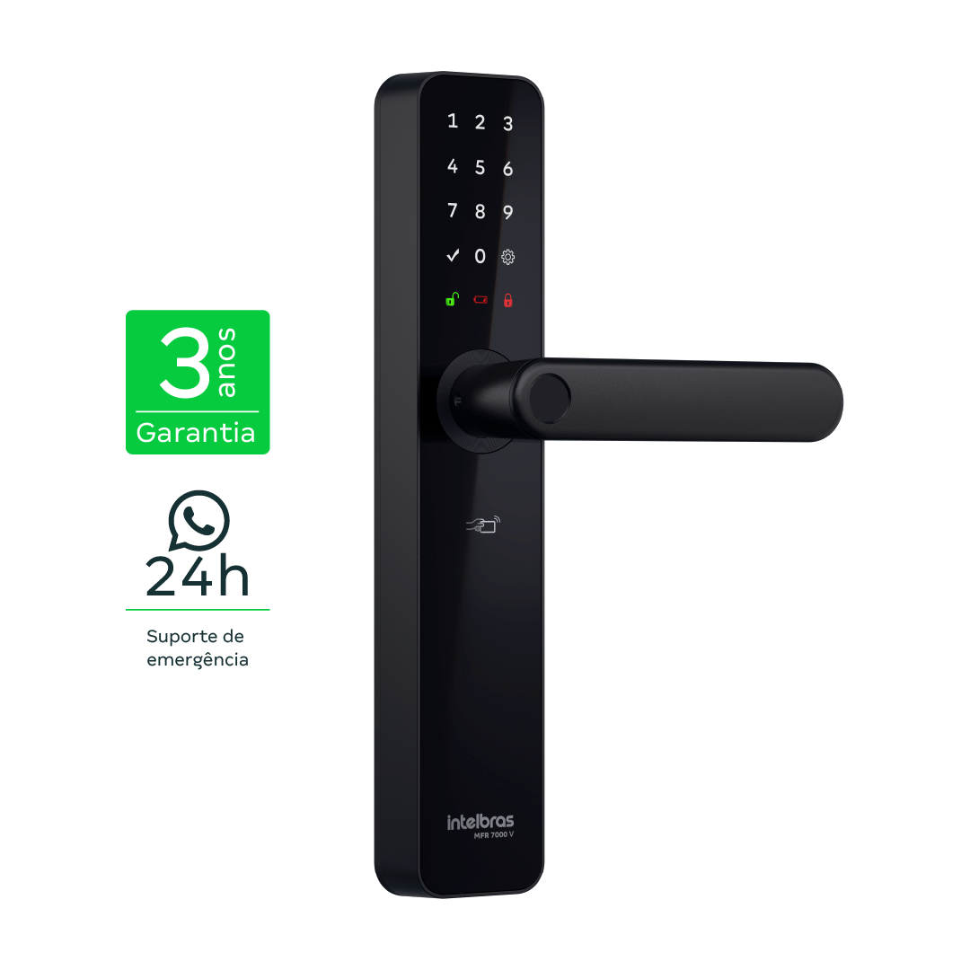 Fechadura Inteligente de Embutir com Maçaneta MFR 7000 V Intelbras - Imagem 2