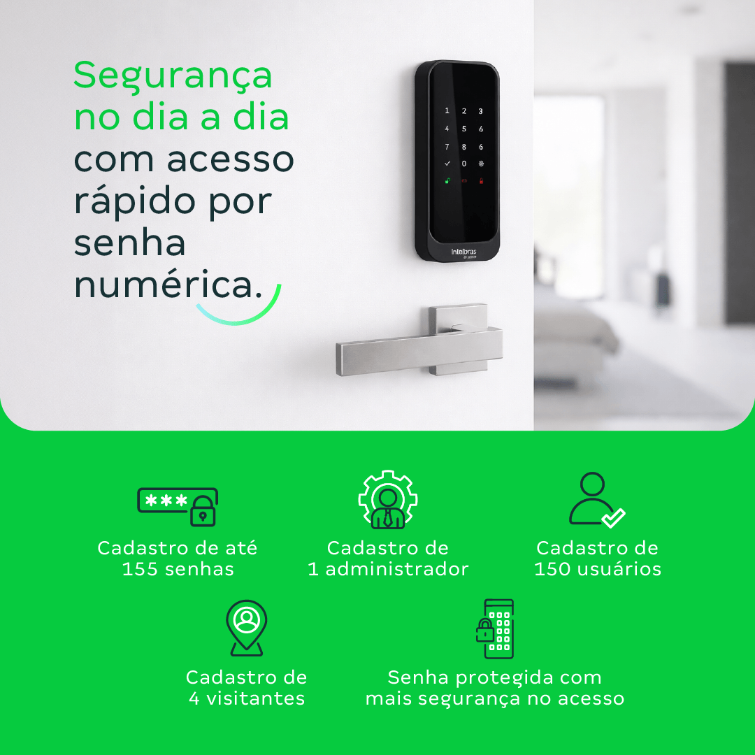 Fechadura Digital de Sobrepor FD 1000 D Intelbras - Imagem 3