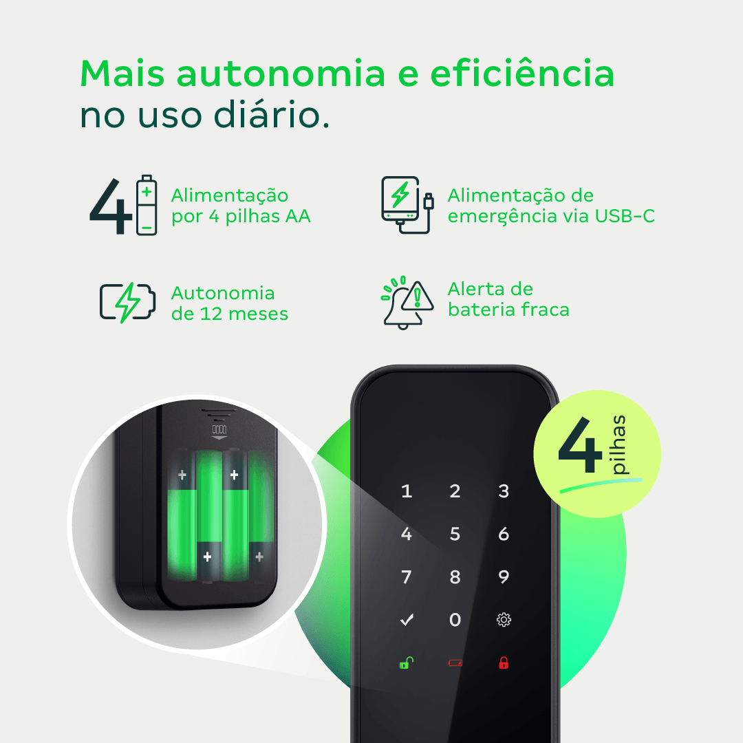 Fechadura Digital de Sobrepor FD 1000 D Intelbras - Imagem 4