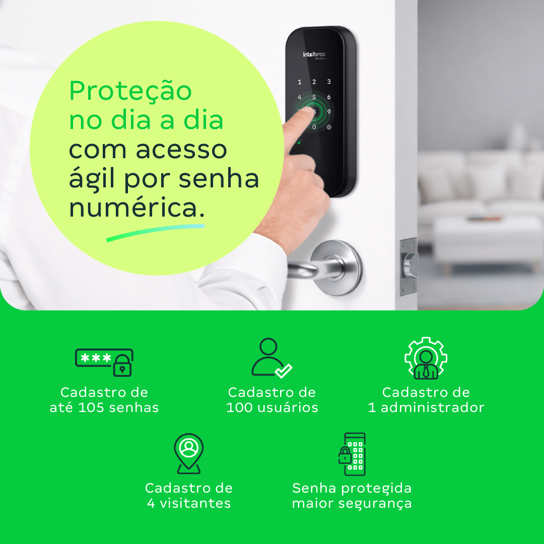 Fechadura Digital de Sobrepor FR 101 V Intelbras - Imagem 3