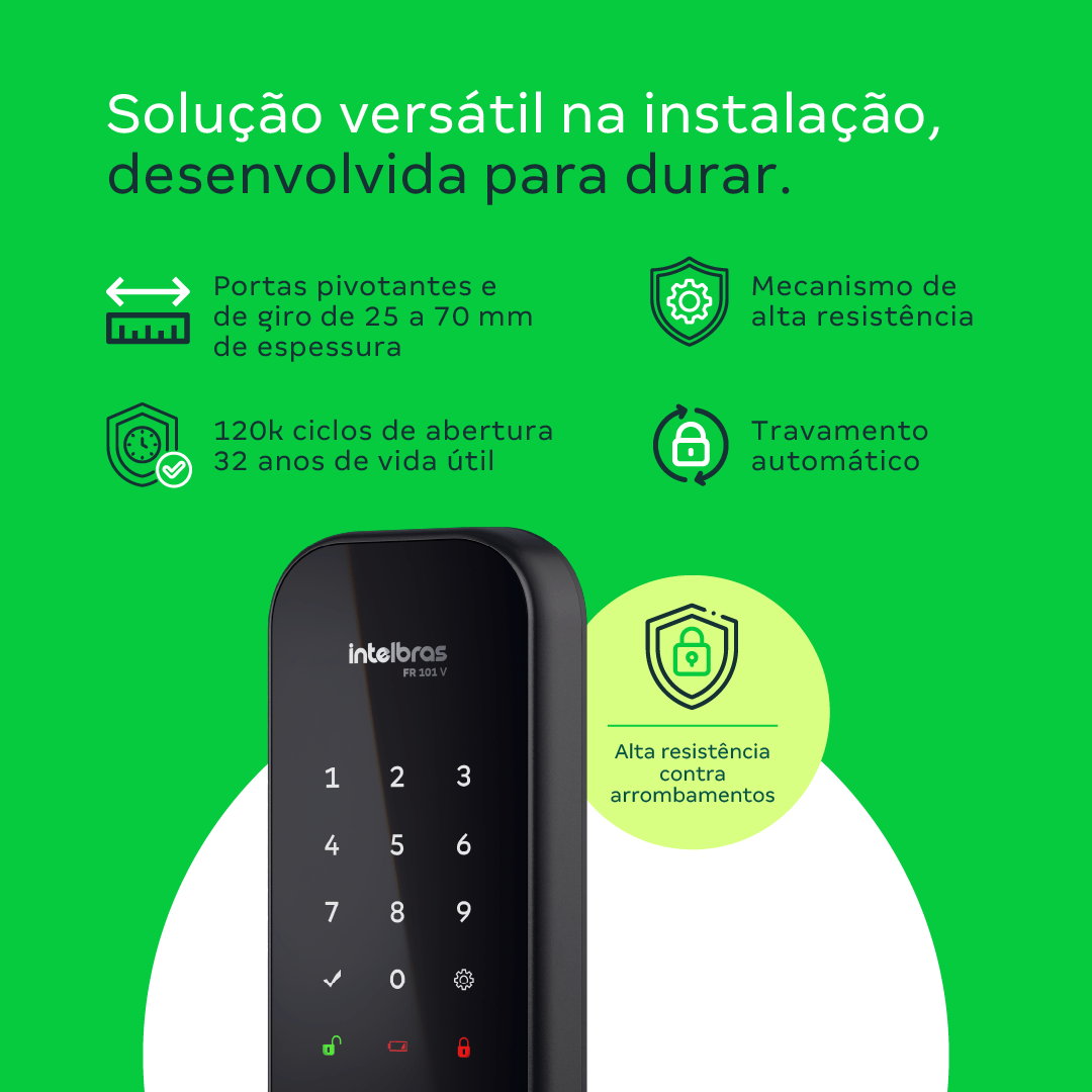 Fechadura Digital de Sobrepor FR 101 V Intelbras - Imagem 5