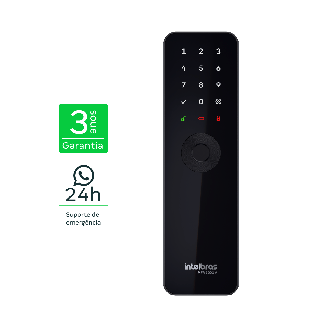 Fechadura Inteligente de Embutir sem Maçaneta MFR 3001 V Intelbras - Imagem 2