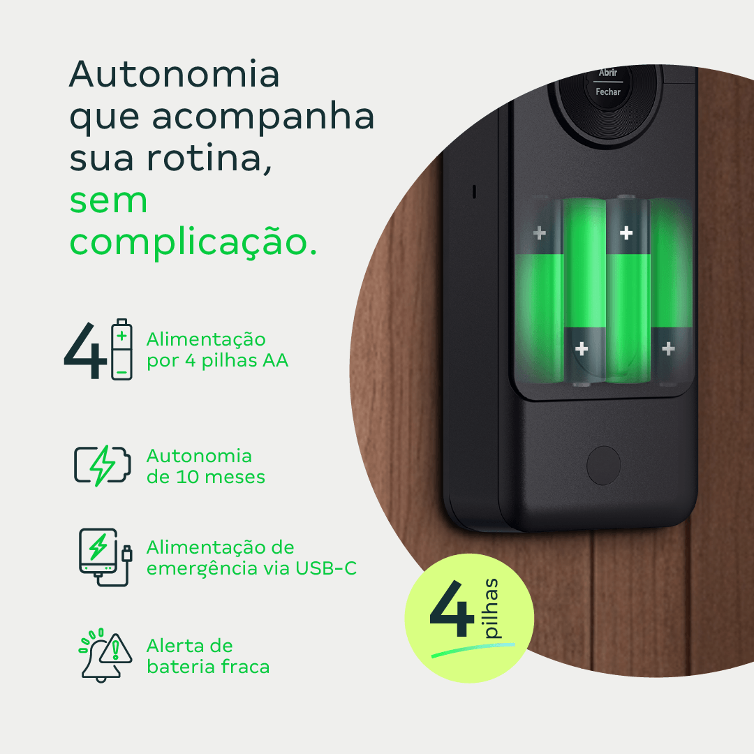 Fechadura Inteligente de Embutir sem Maçaneta MFR 3001 V Intelbras - Imagem 4