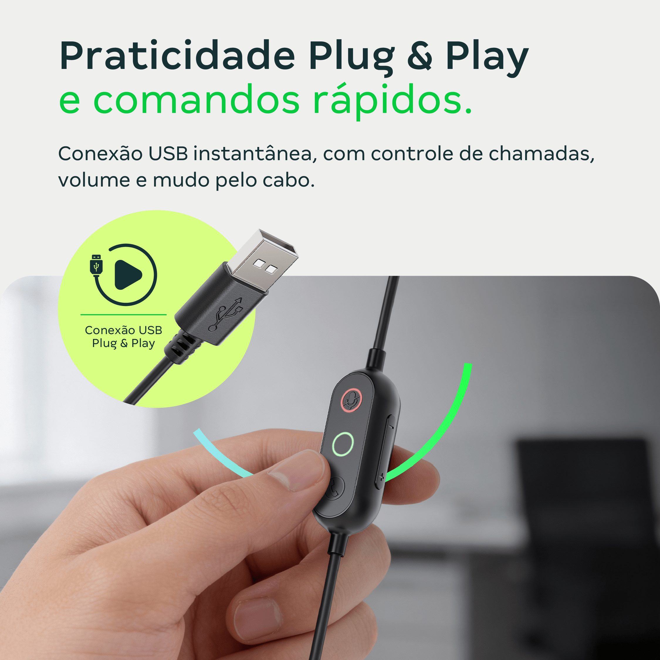 Headset WHS 70 Duo USB Intelbras - Imagem 4