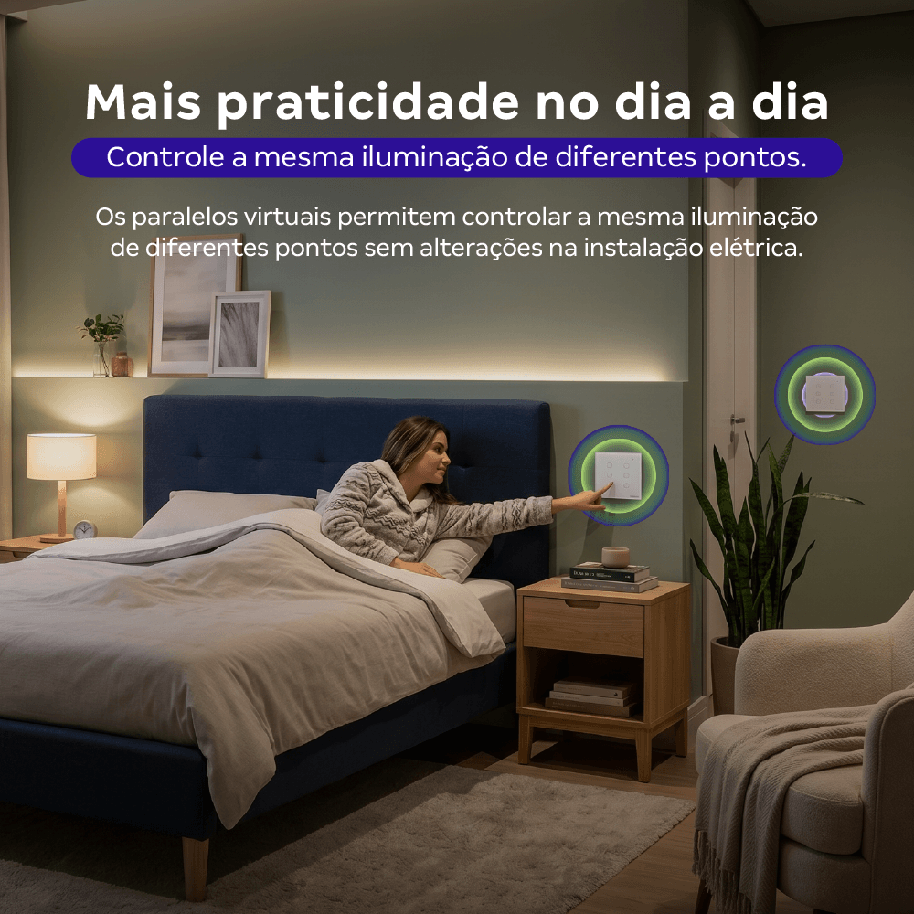 Interruptor Inteligente Touch Zigbee 6 Botões EIZ 1006 Branco Intelbras - Imagem 5