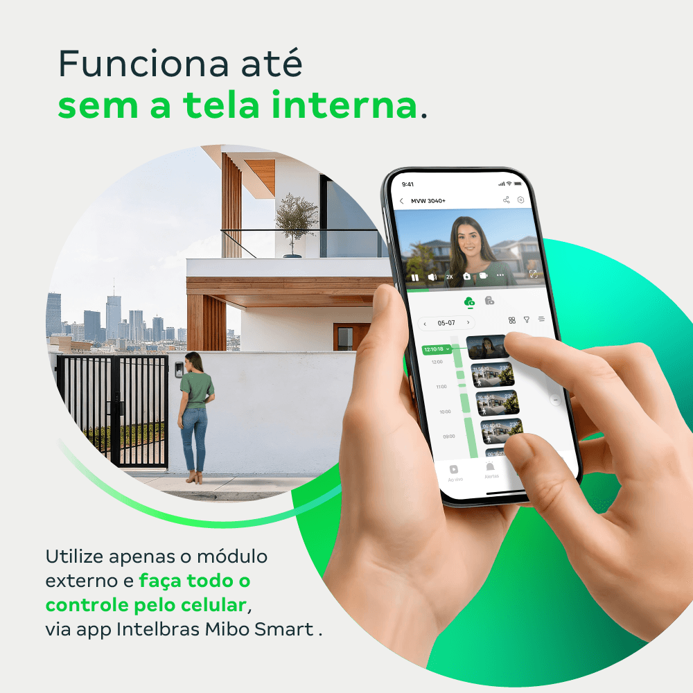 Videoporteiro Inteligente MVW 3040+ Intelbras - Imagem 3