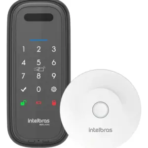 Kit Fechadura Inteligente Palma da Mão MFR 2040 com Hub MCA 1002 Intelbras