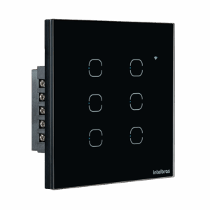 Interruptor Touch WI-FI 6 Teclas EIW 1006 Preto
