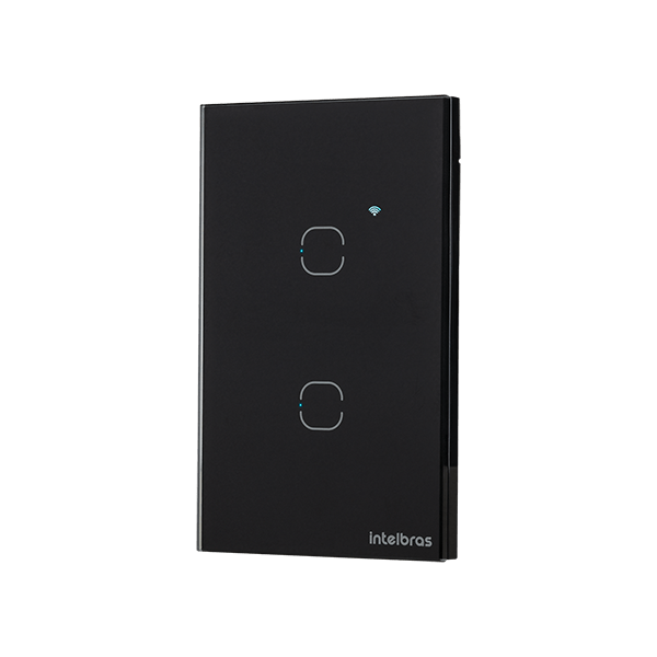 Interruptor Touch WI-FI 2 Teclas EIW 1002 Preto - Imagem 3