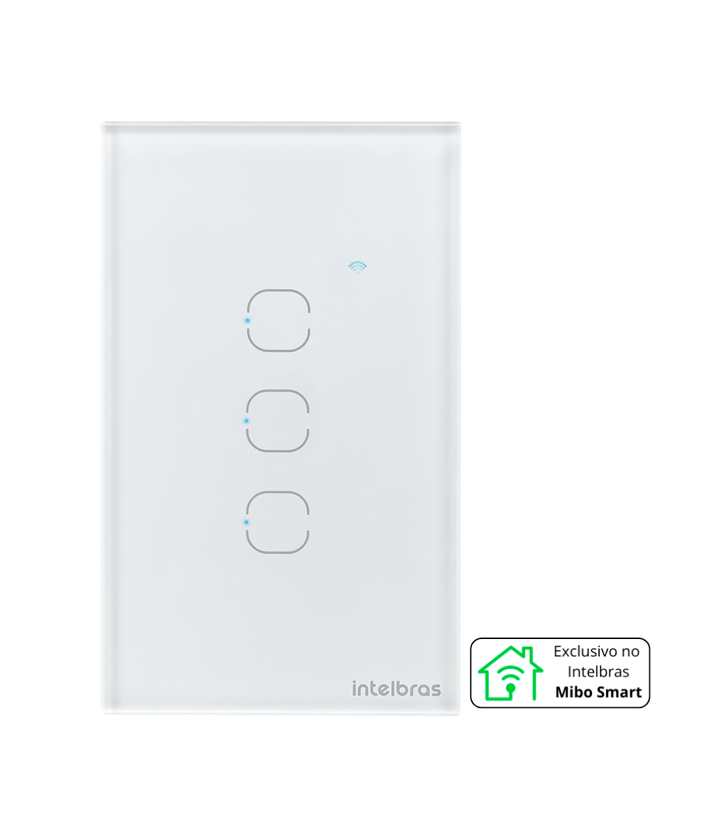 Interruptor Touch WI-FI 3 Teclas EIW 1003 Branco - Imagem 3