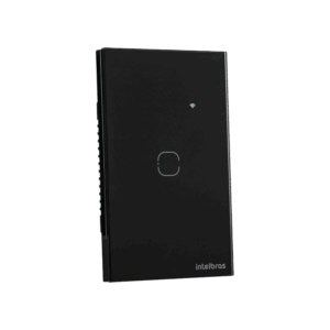 Interruptor Inteligente Touch 1 Botão EIZ 1001 Preto Intelbras