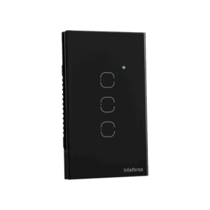 Interruptor Inteligente Touch 3 Botões EIZ 1003 Preto Intelbras