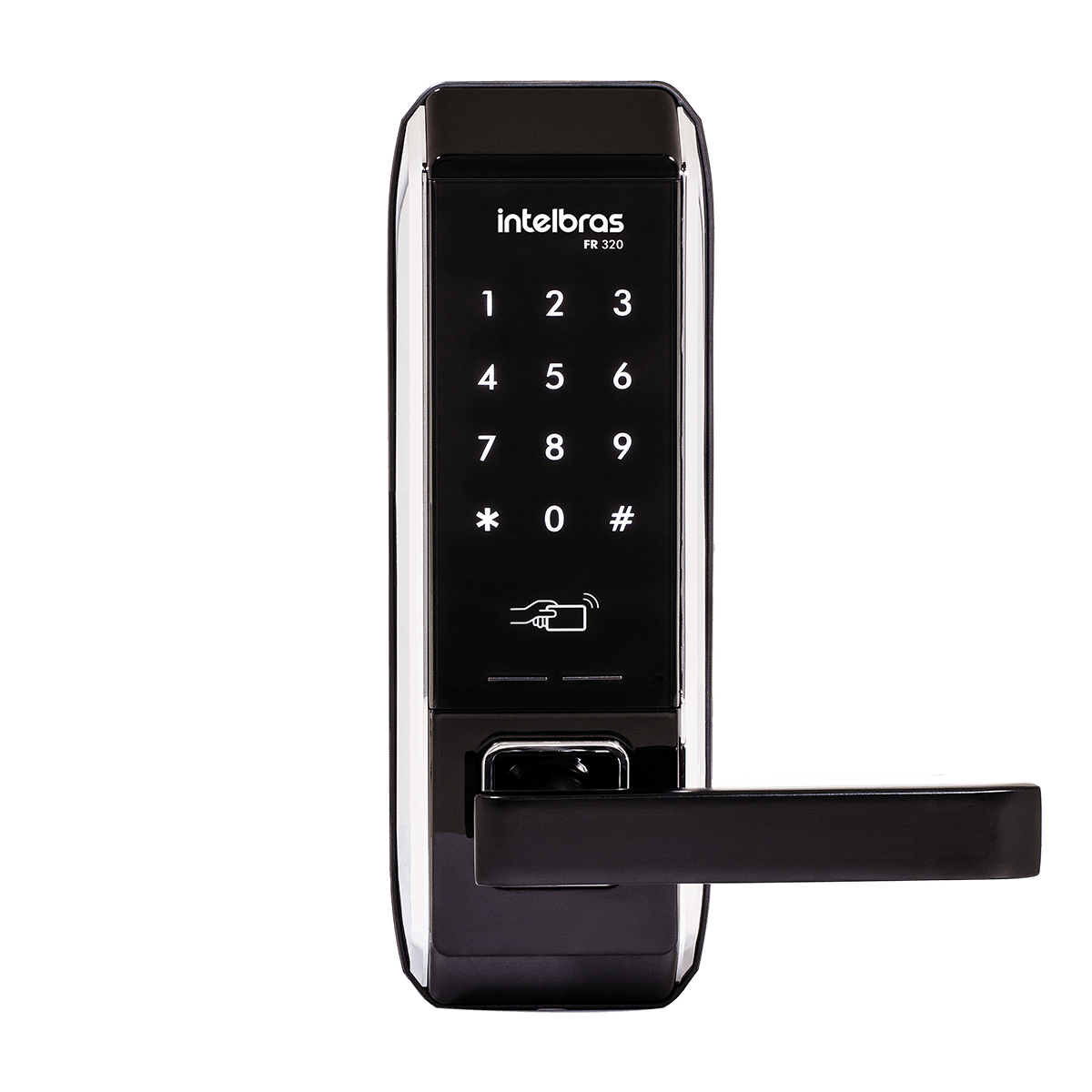 Fechadura Digital de Embutir FR 320 Preta | Intelbras