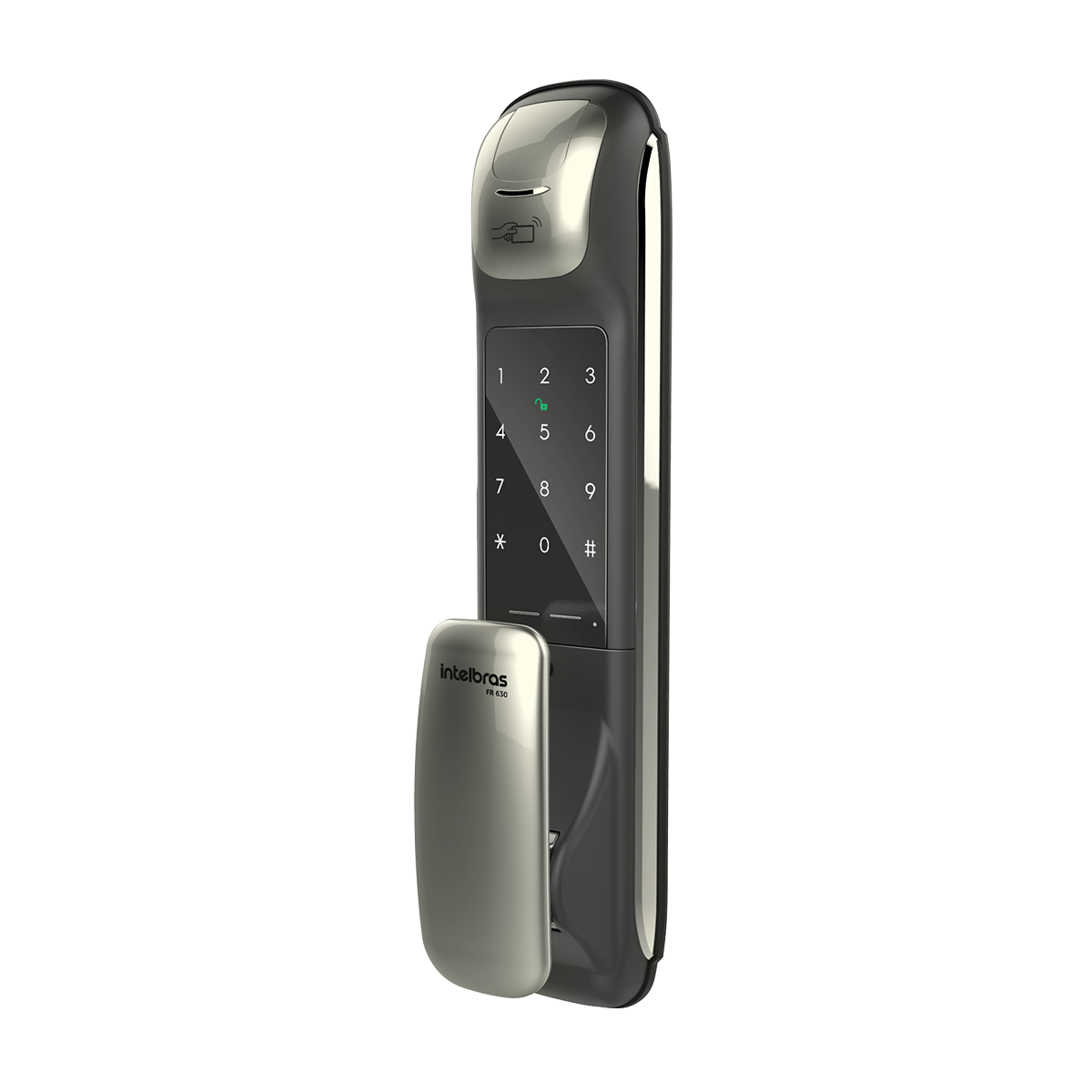 Fechadura Digital Push & Pull com Biometria FR 630 Intelbras - Imagem 2
