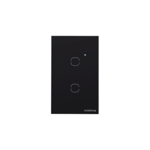 Interruptor Inteligente Touch Wi-Fi 2 Teclas Preto - Intelbras EWS 1002 PT