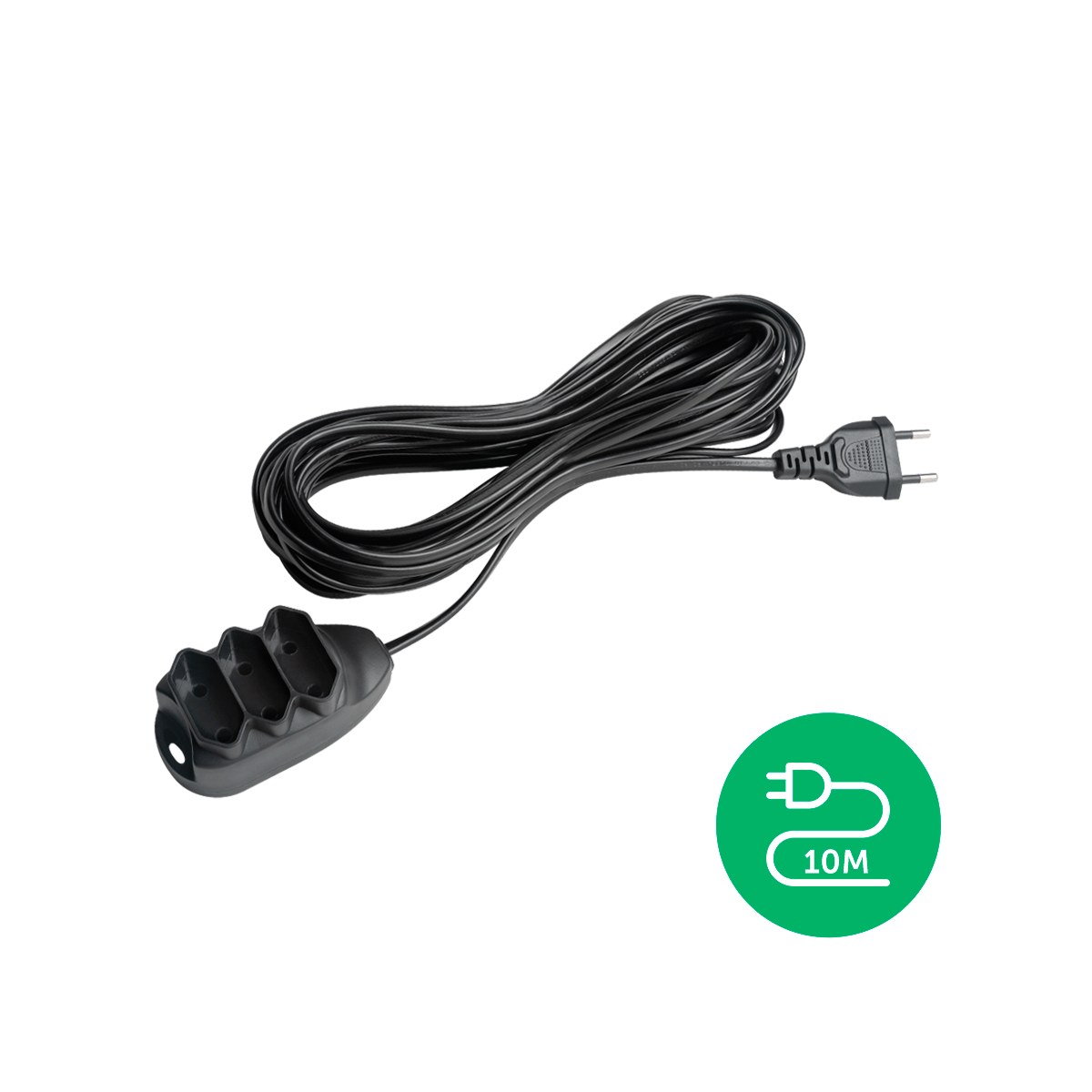 Extensão Elétrica 3 Tomadas 2 Pinos 10a 10m Intelbras Ext 2010 Preta - Imagem 2