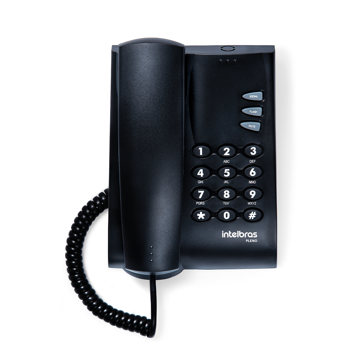 Telefone com Fio Intelbras Pleno sem chave Grafite