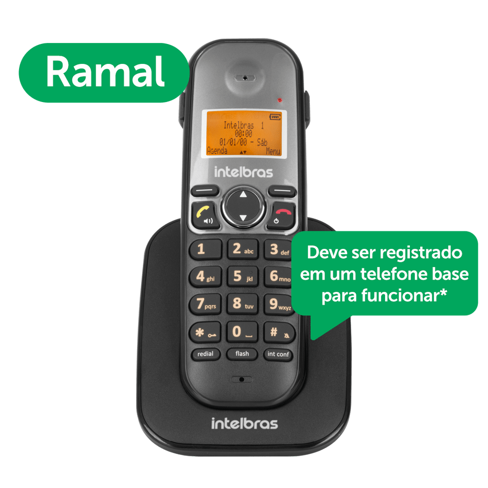 Ramal sem Fio TS 5121 Preto Intelbras - Imagem 5