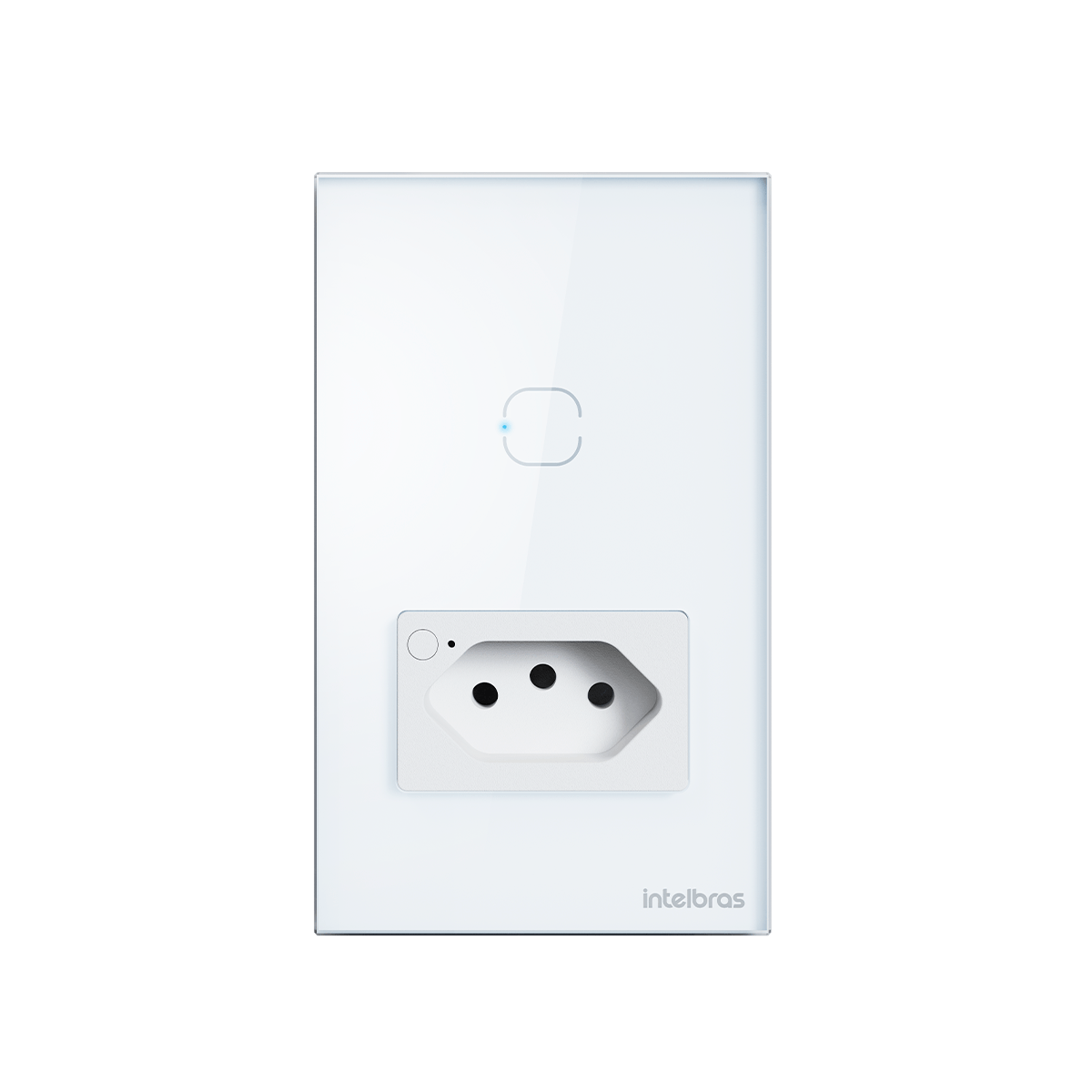 Tomada Simples 10A E 1 Tecla WI-FI ETW 1011 Branco