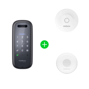 Kit Fechadura Inteligente + Botão Smart + Hub de Automação Intelbras