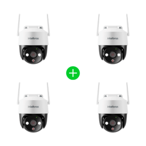Kit Câmera Inteligente IM7+3MP Branca Intelbras - 4 unidades
