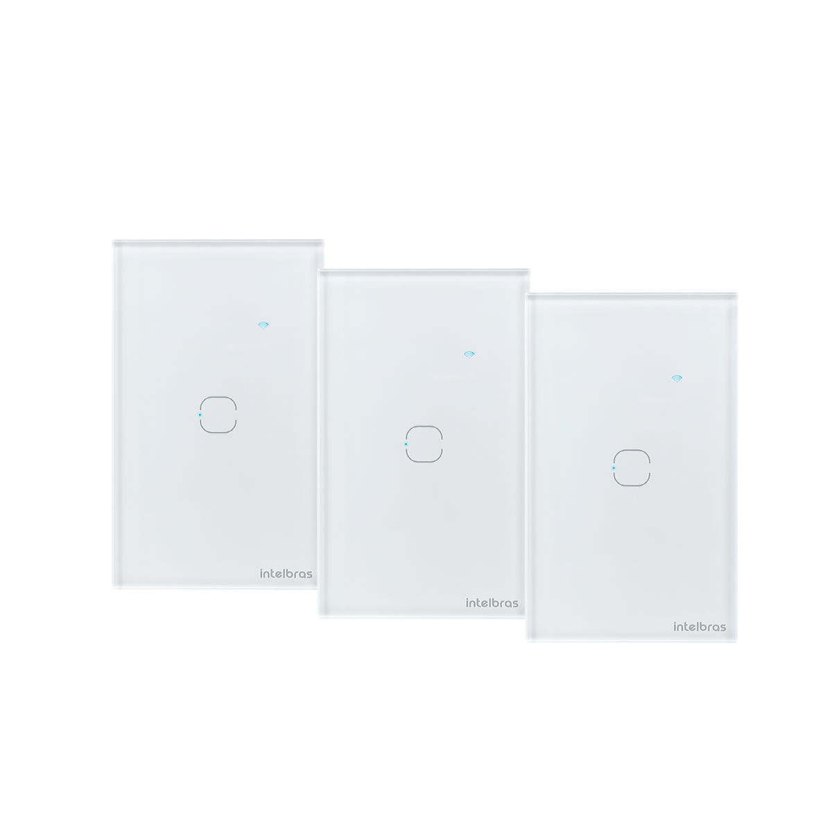 Kit Casa Inteligente Interruptor Touch EWS 1001 Branco Intelbras - 3 unidades