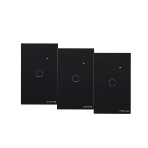 Kit Interruptor Touch Intelbras EWS 1001 Preto 3 Unidades – Intelbras