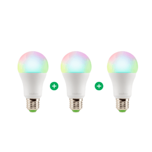 Kit Lâmpada Smart Wi-Fi EWS 410 Intelbras - 3 unidades